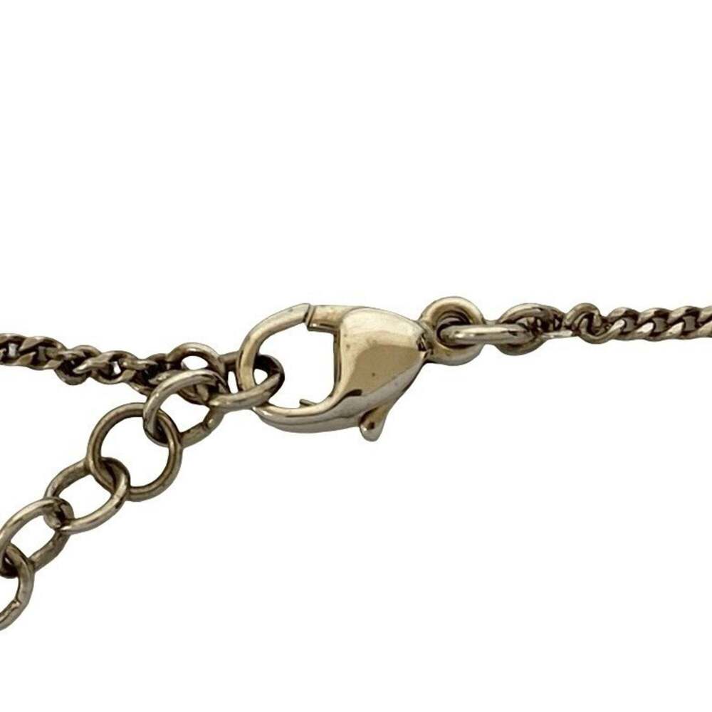 CHANEL Silver Logo Necklace - Picture 4 of 5
